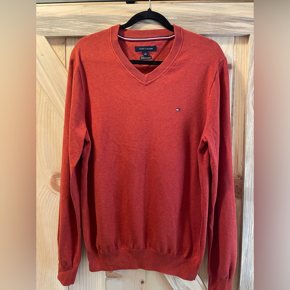 Men’s medium burgundy v neck sweater